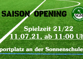 Saison Opening 21/22 der SMG Senioren am kommenden Sonntag