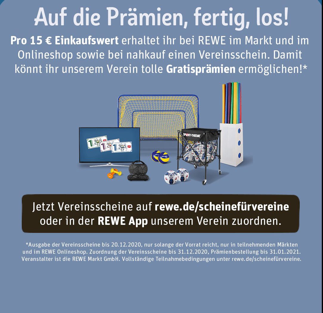 REWE –> Scheine für Vereine