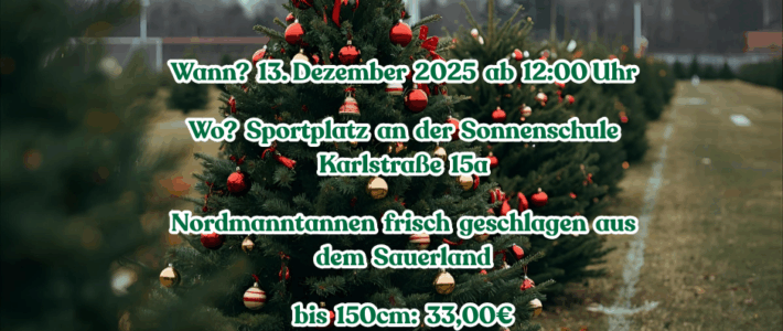 Weihnachtsbaumverkauf bei der SG Massen